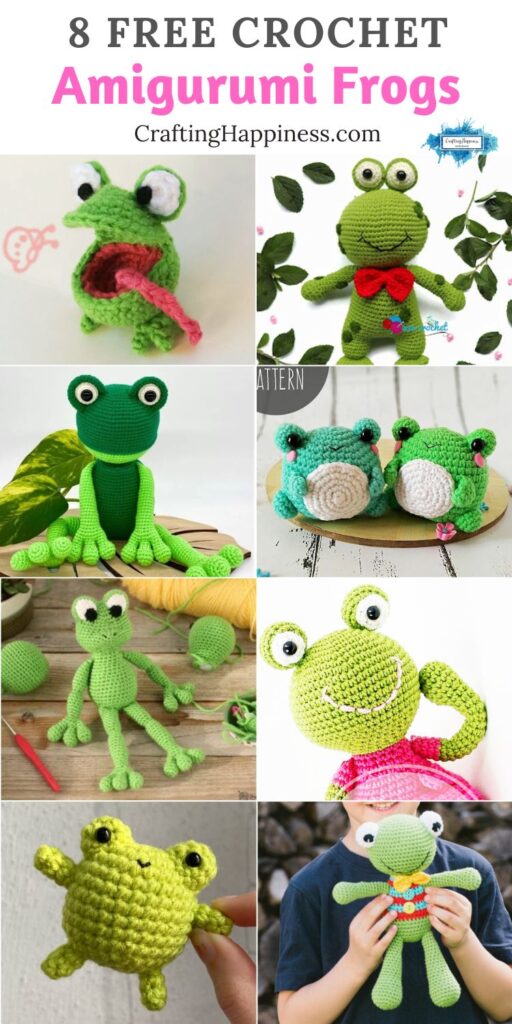 8 Free Crochet Amigurumi Frogs PIN 2