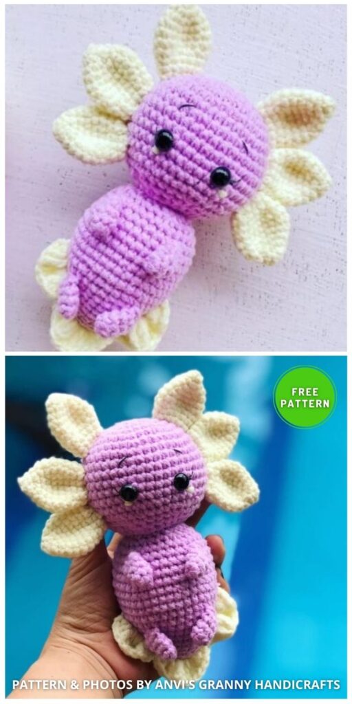 Crochet Amigurumi Axolotl - 8 Lovable Crochet Amigurumi Axolotl Patterns