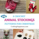 6 Crochet Animal Stocking Patterns For Christmas PIN 1