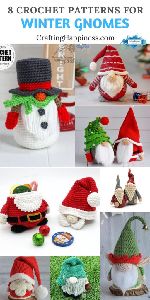 8 Crochet Patterns For Winter Gnomes PIN 2