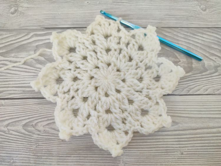 Crochet Snowflake Square By Crafting Happiness BLOG PHOTO 4