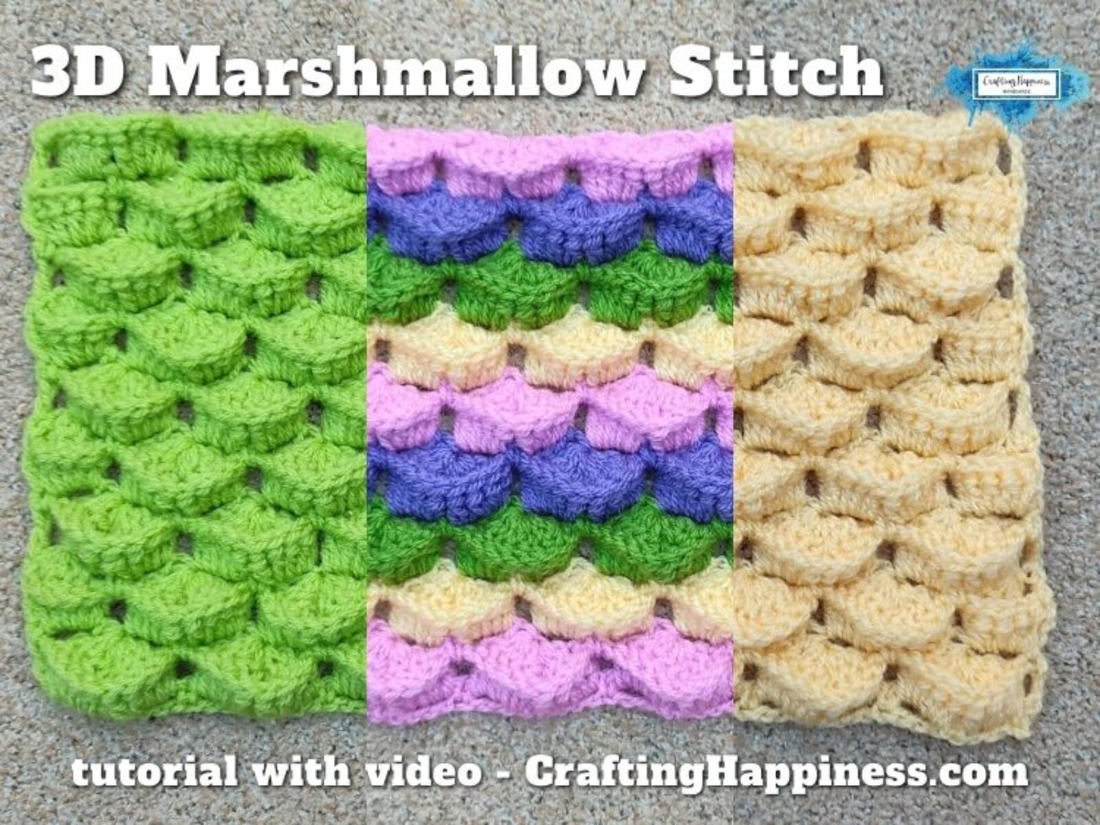 FB BLOG POSTER - 3D Marshmallow Stitch by Crafting Happiness