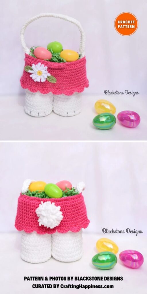 Honey Bunny Easter Basket - 8 Fun Crochet Easter Egg Basket Patterns