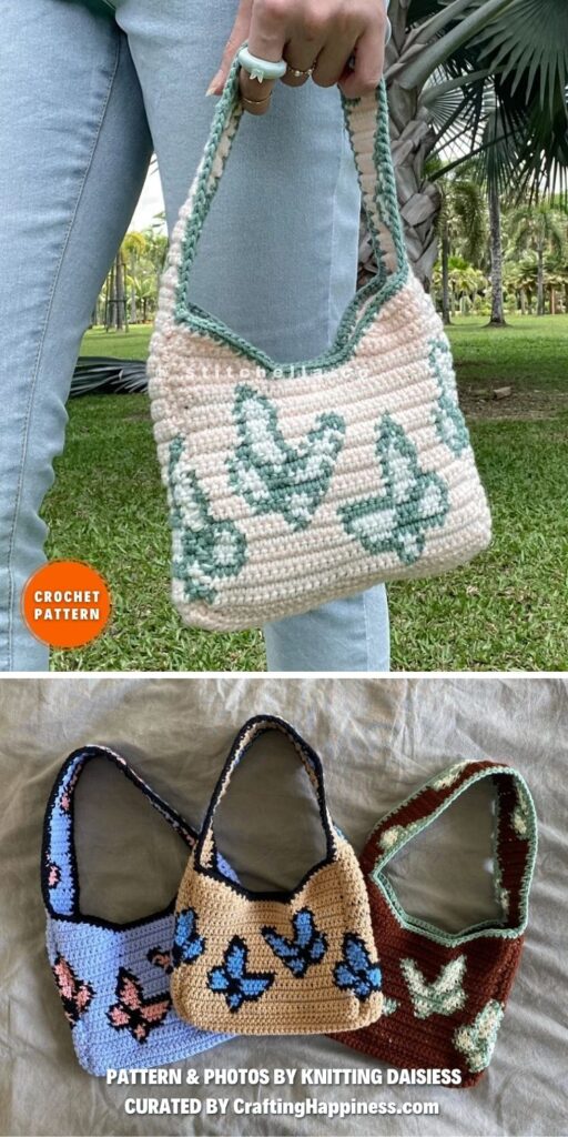 Crochet Butterfly Purse - 7 Crochet Purse Patterns For Mother's Day Gifts