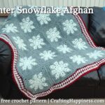 FACEBOOK BLOG POSTER - Winter Snowflake Afghan Crafting Happiness