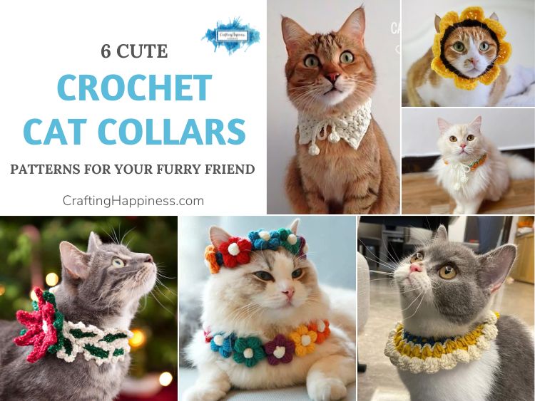 6 Cute Crochet Cat Collar Patterns For Your Furry Friend FB POSTER