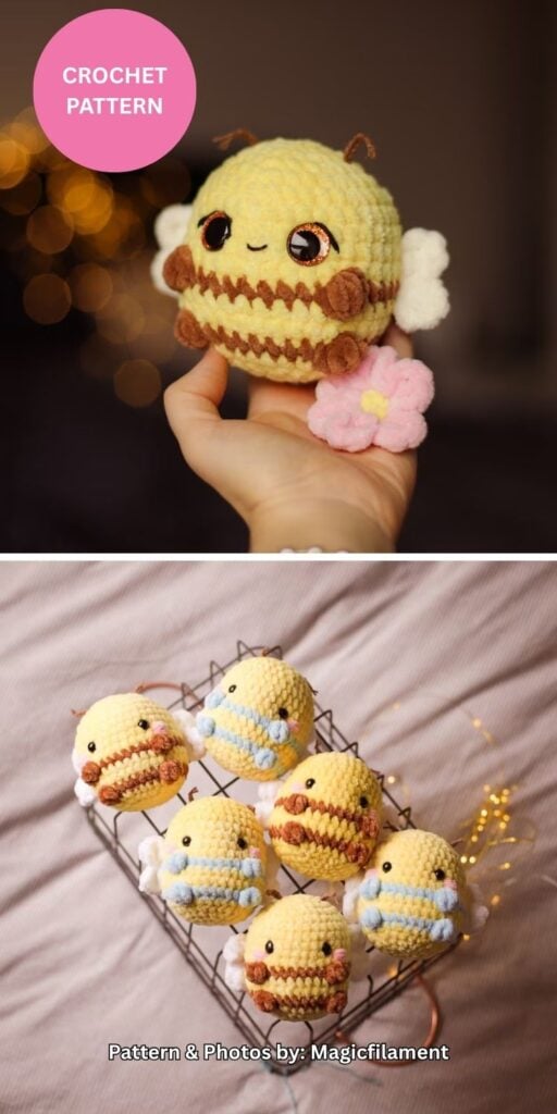 Bumbleebee Plush - 9 Crochet Amigurumi Bee Toy Patterns For Babies