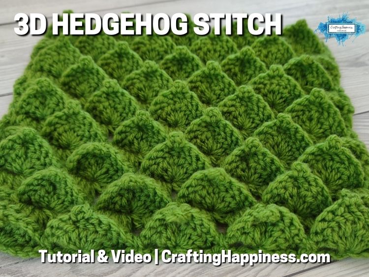 FB BLOG POSTER - 3D Hedgehog Stitch - Crafting Happiness