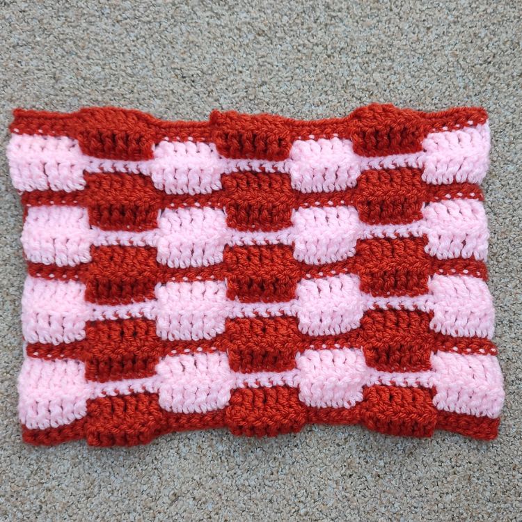 BLOG PATTERN SWATCHES 2 - Crochet Bump Stitch - Crafting Happiness