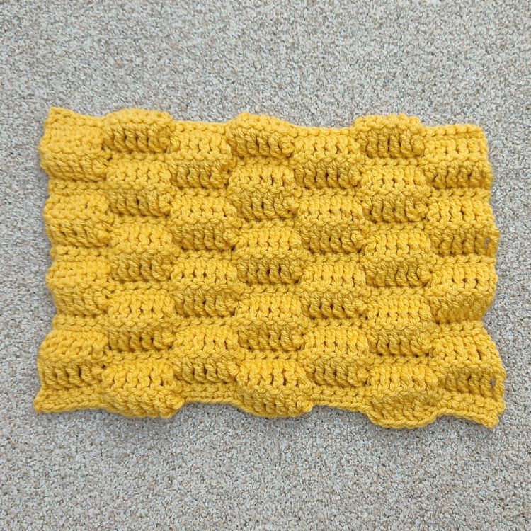 BLOG PATTERN SWATCHES 3 - Crochet Bump Stitch - Crafting Happiness