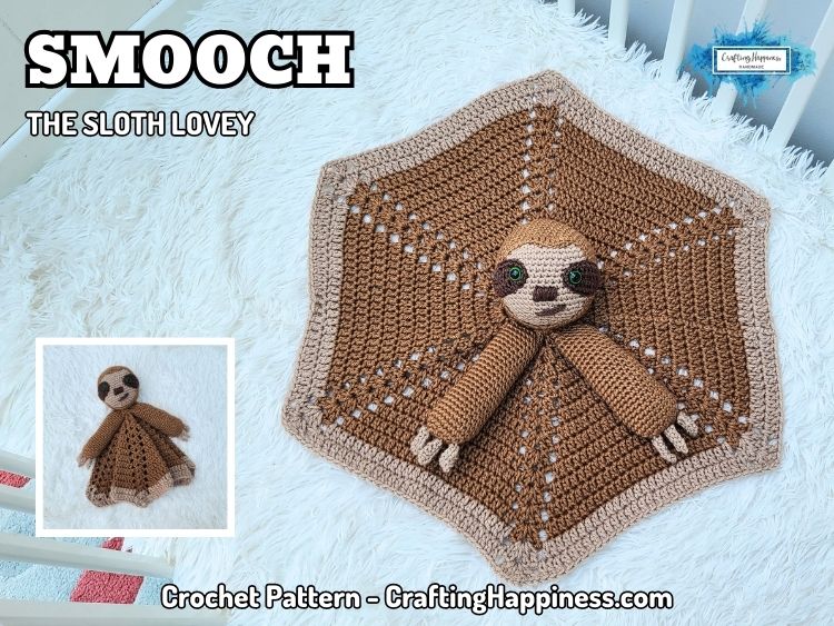 FB BLOG POSTER - Smooch The Sloth Lovey - Crafting Happiness