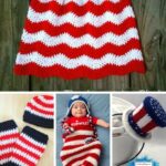 PIN 1 - 5 Free Crochet Patterns For 4th Of July Props For Babies - Crafting Happiness