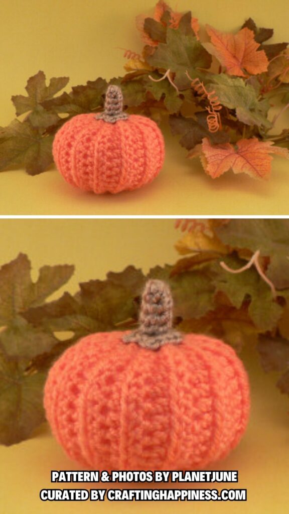 2. Pumpkin - 6 Free Halloween Amigurumi Pumpkin Patterns - Crafting Happiness