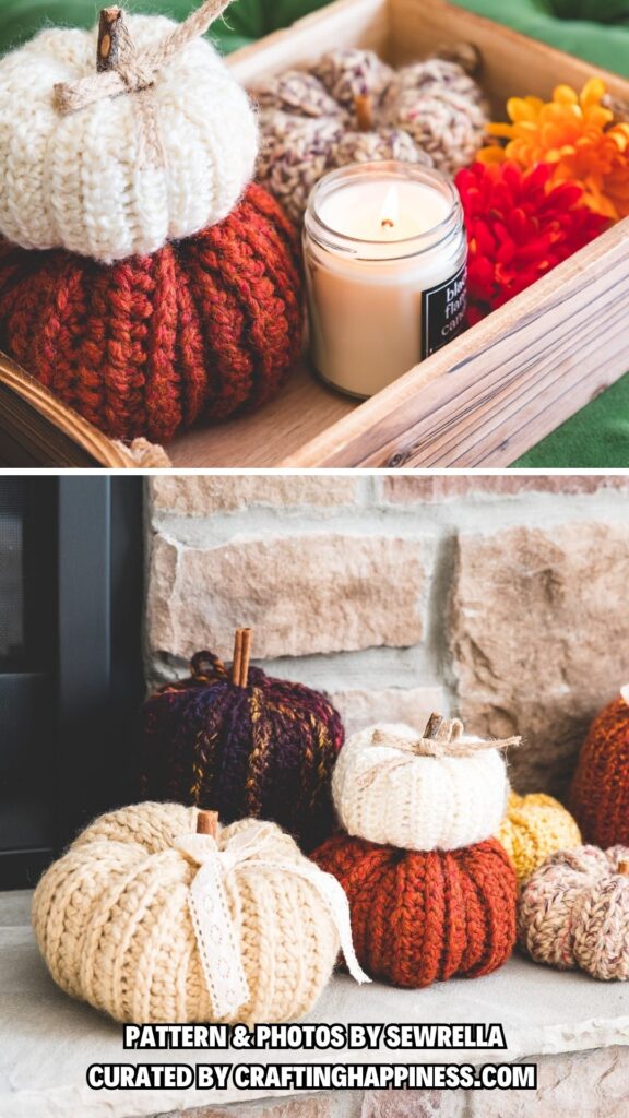 6. Crochet Country Pumpkins - 6 Free Halloween Amigurumi Pumpkin Patterns - Crafting Happiness