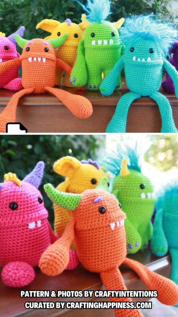 8. Monster Crochet Amigurumi- 8 Crochet Patterns For Adorable Amigurumi Monsters - Crafting Happiness