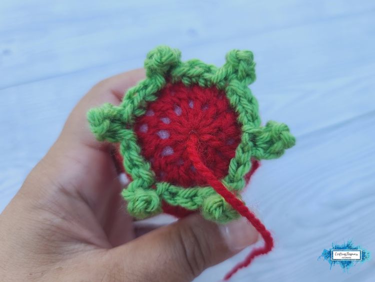 BLOG PHOTO 4 - No Sew Crochet Strawberry - Crafting Happiness