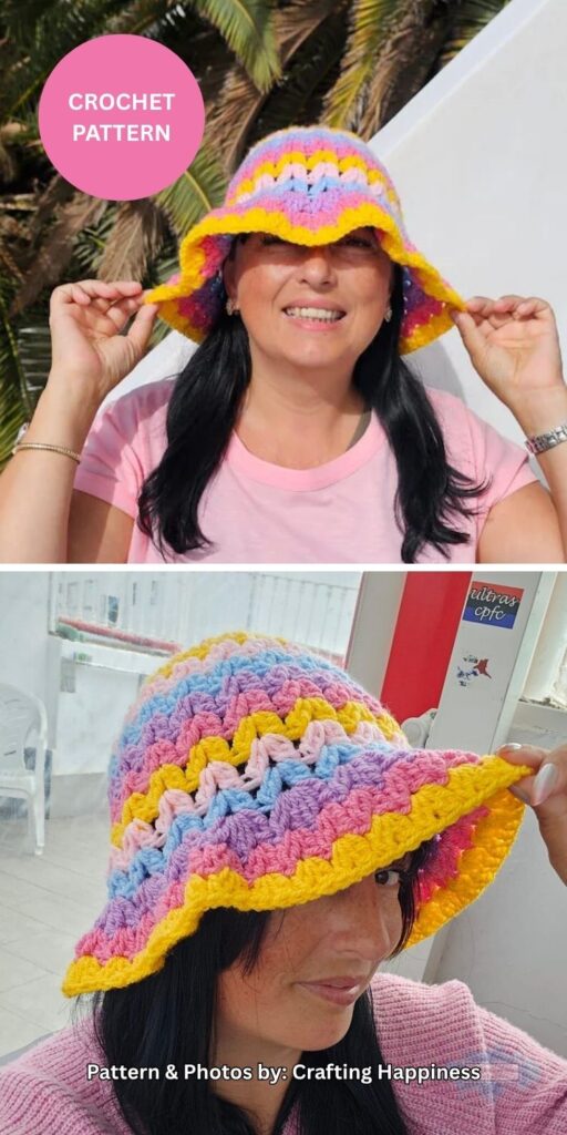 Y2K Bucket Hat - 6 Crochet Hat Patterns For Fun In The Sun