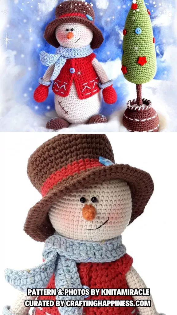 Kevin the Snowman with Christmas Tree