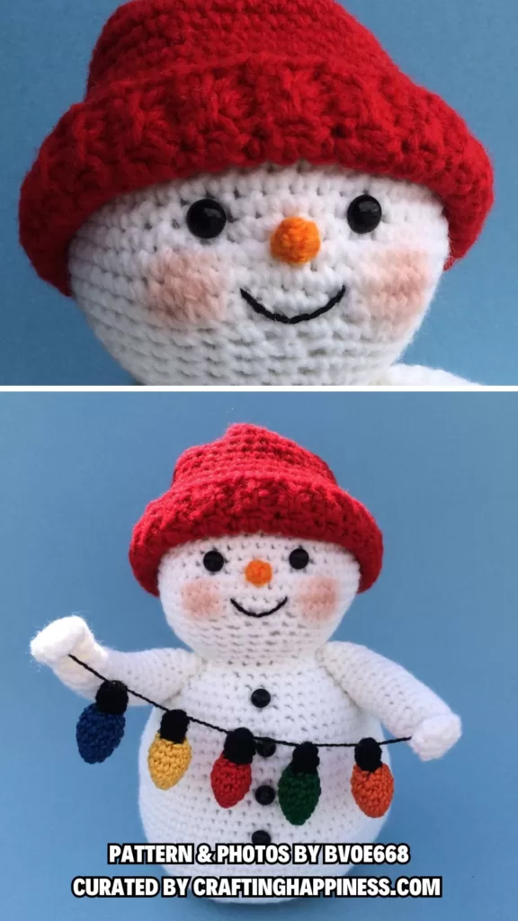 Snowman With Lights