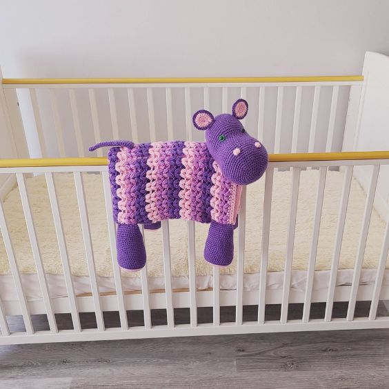 BLOG PHOTO 6 - 3in1 Safari Hippo Baby Blanket Crochet Pattern - Crafting Happiness