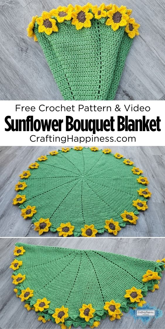 MAIN PIN POSTER - Daisy Granny Square - Crafting Happiness