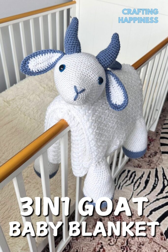 MAIN PIN 2 - 3in1 Goat Baby Blanket - CraftingHappiness