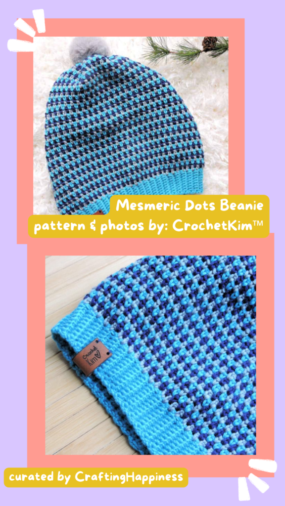 9 Mesmeric Dots Beanie - Crafting Happiness