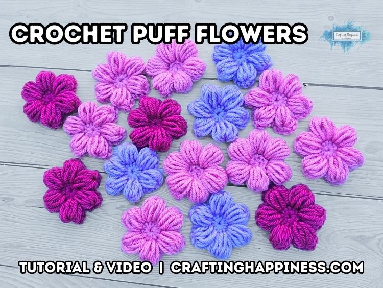 BLOG POSTER - Puff Flower - Crafting Happiness