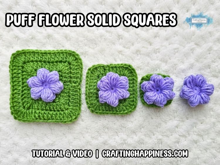 BLOG POSTER - How To Turn Puff Flowers Into Solid Squares CraftingHappiness